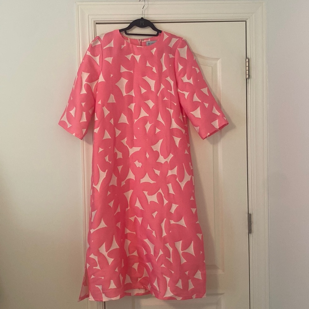 Pink and white Tuckernuck dress